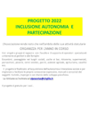 Miniatura progetto Inclusione autonomia e partecipazione 2022